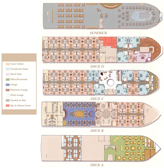 Sonesta St. George I Nile Cruise map Sonesta St. George I Nile Cruise map